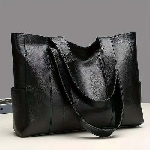 Cartera lisa vintage gran capacidad