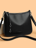 Cartera bandolera de cuero gran capacidad